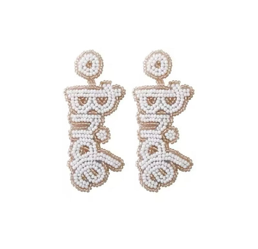 Bride Beaded Earrings | Erika Williner Designs