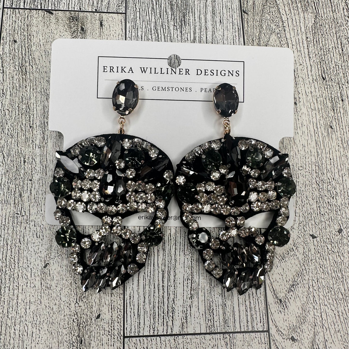 Bling up Skulls Earrings | Erika Williner Designs