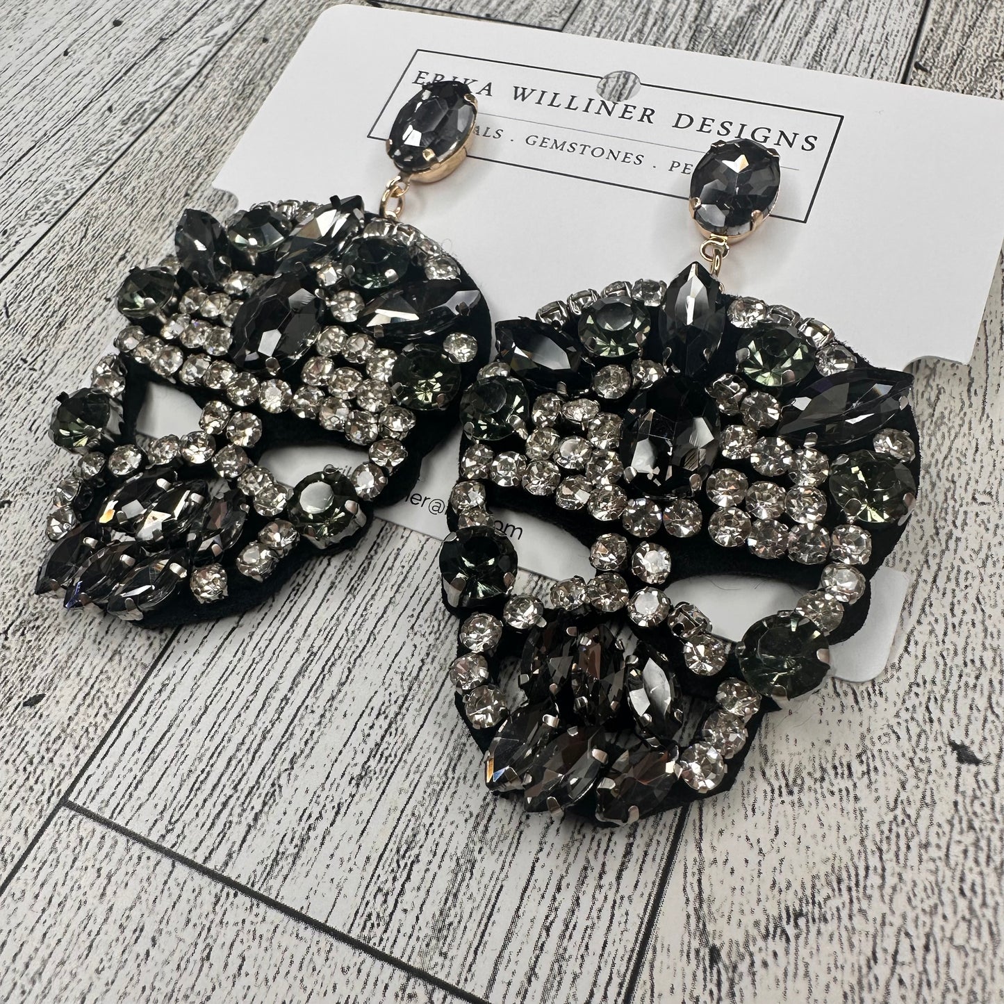 Bling up Skulls Earrings | Erika Williner Designs