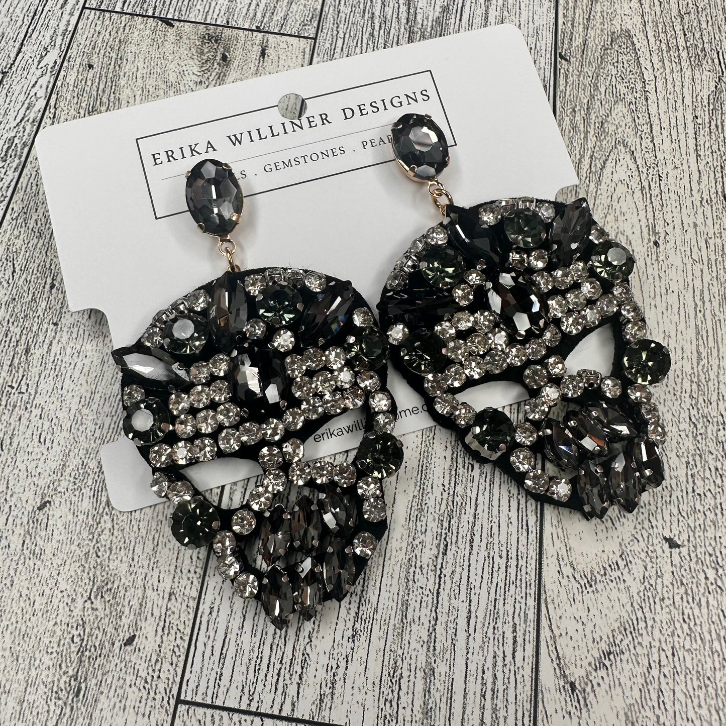 Bling up Skulls Earrings | Erika Williner Designs