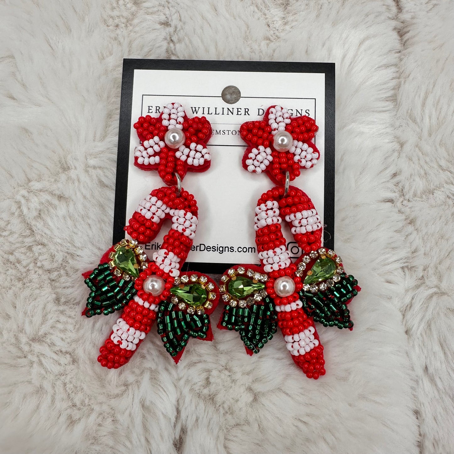 Holiday Collection Beaded Earrings | Erika Williner Designs