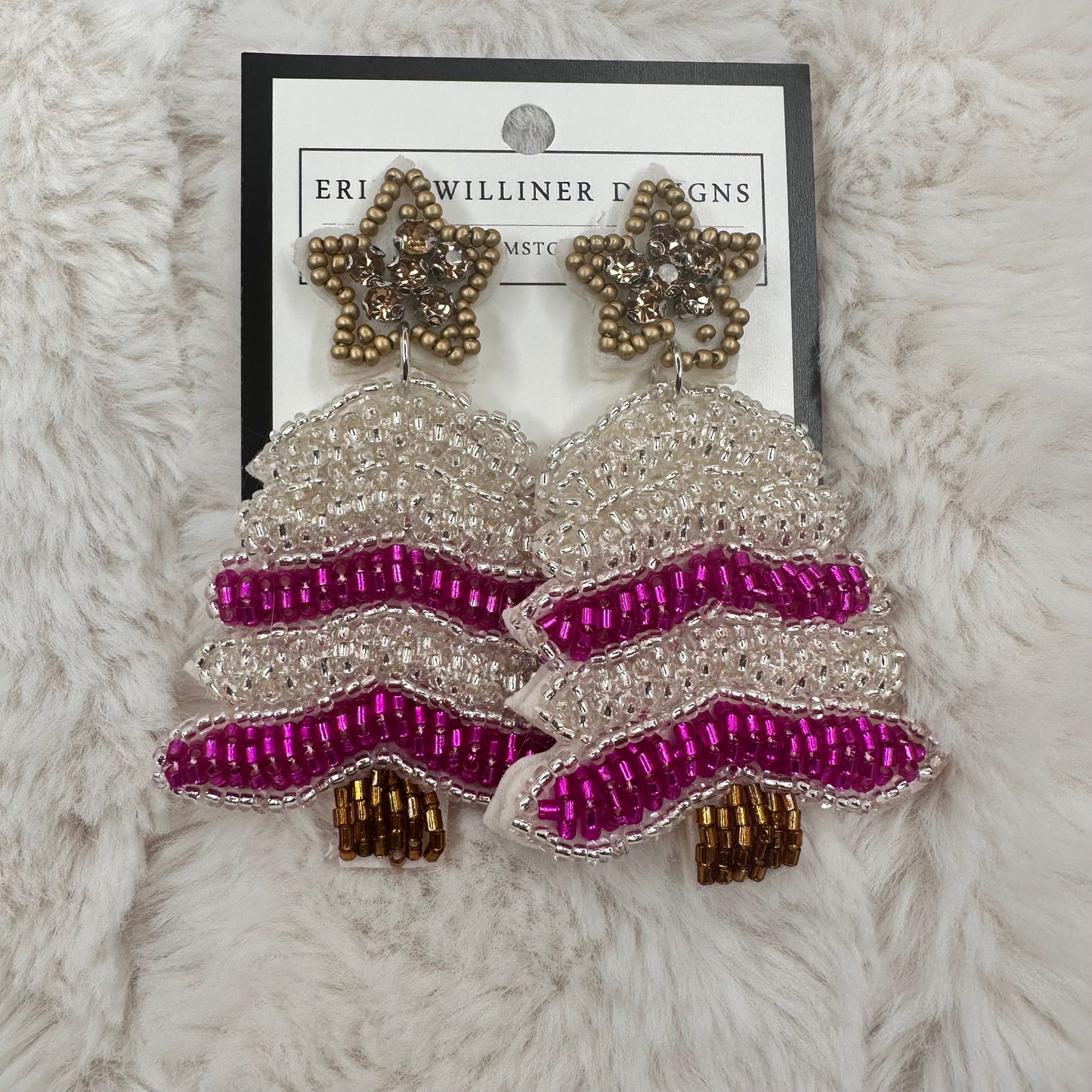 Holiday Collection Beaded Earrings | Erika Williner Designs