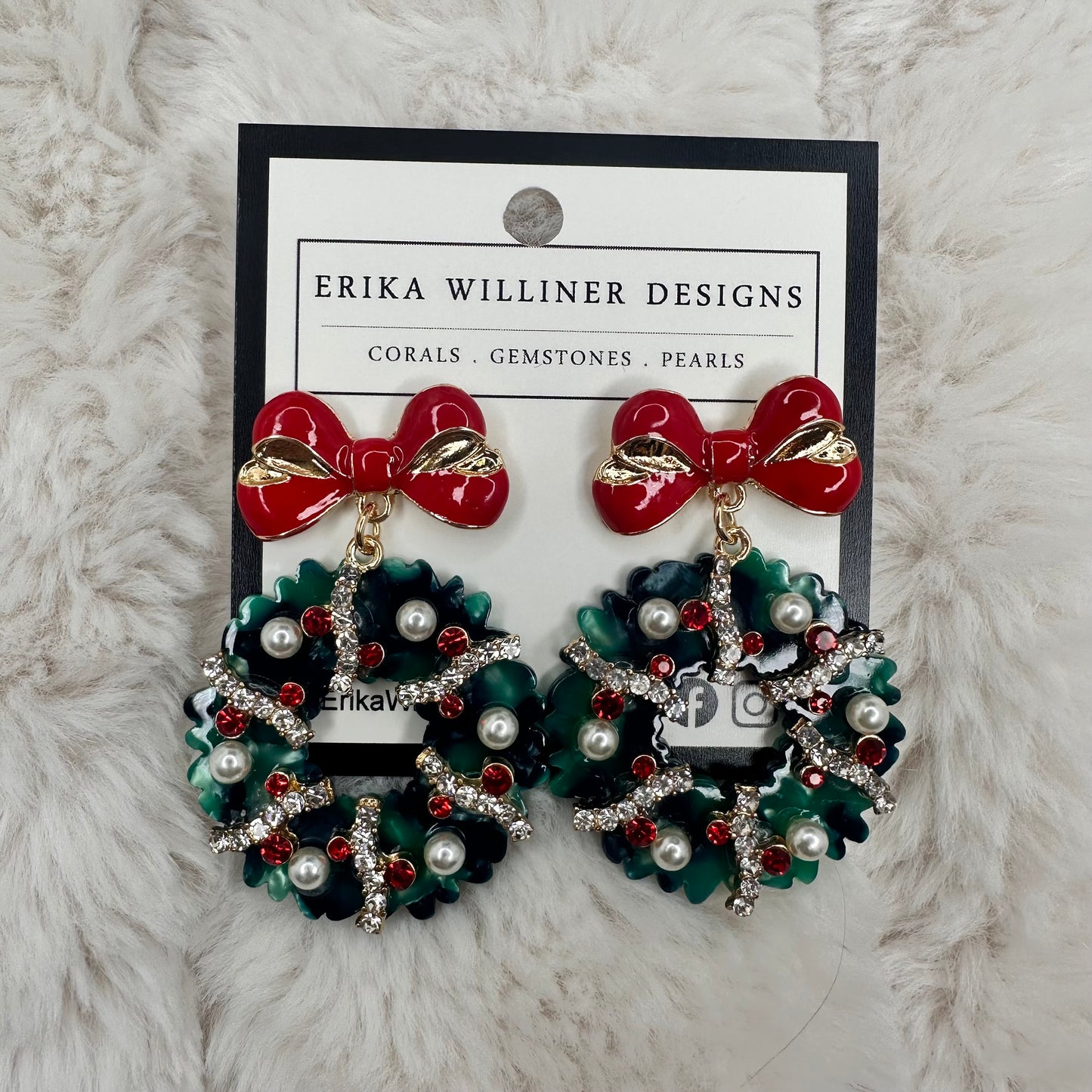 Sparkly Collection Holiday earrings | Erika Williner Designs