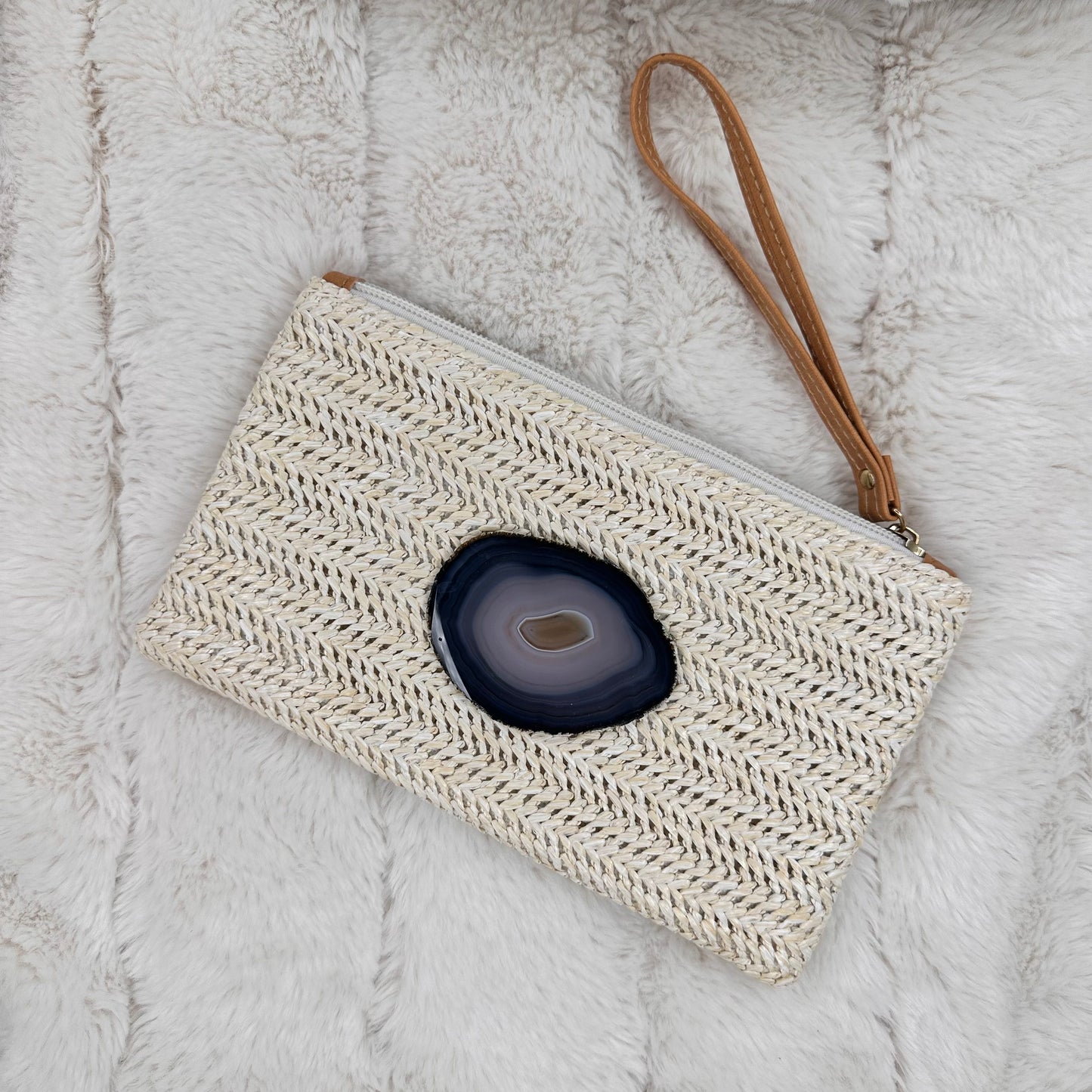 Wristlet with agate | Erika Williner Designs