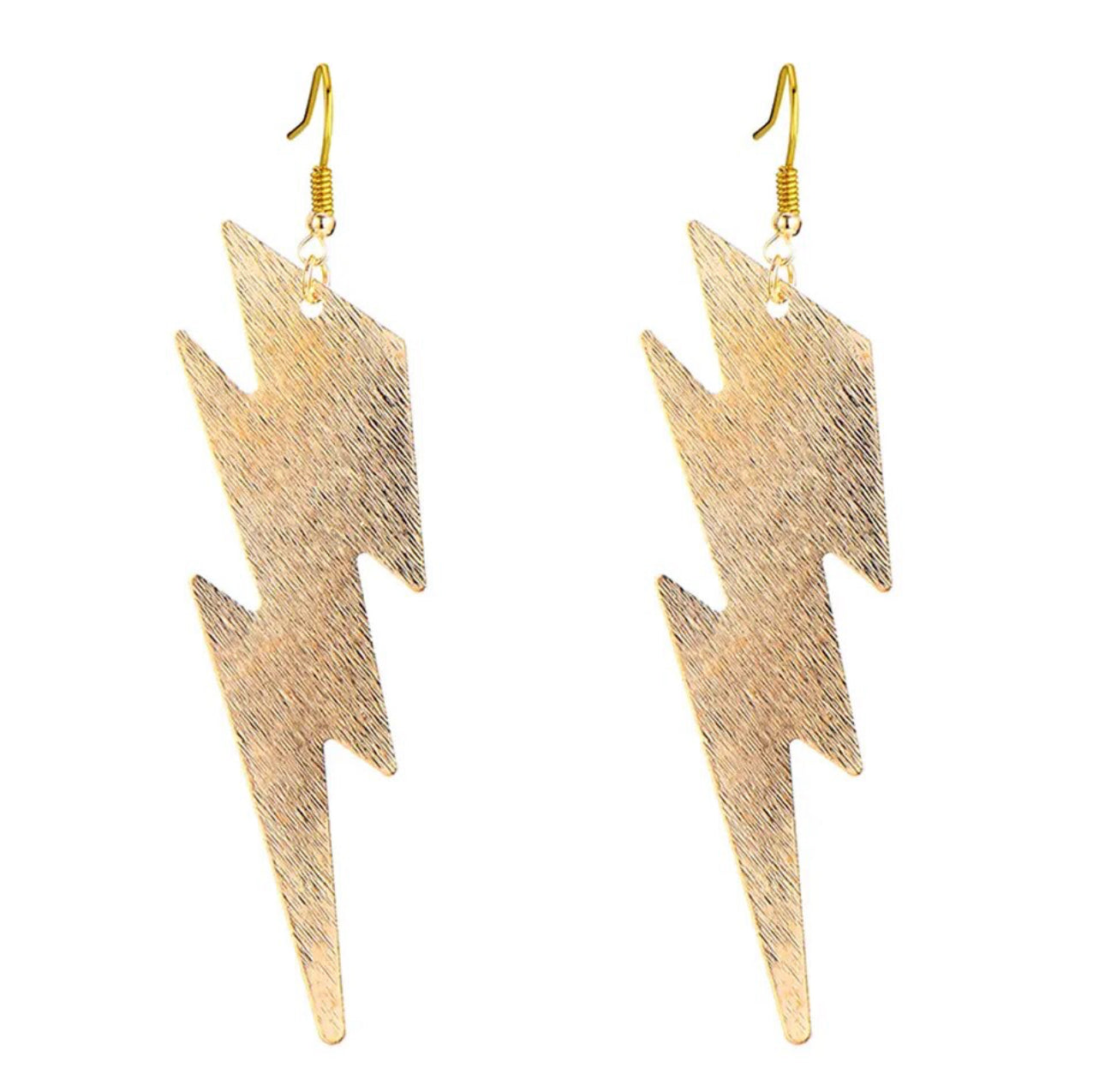 Metal Lighting Bolt Earrings | Erika Williner Designs