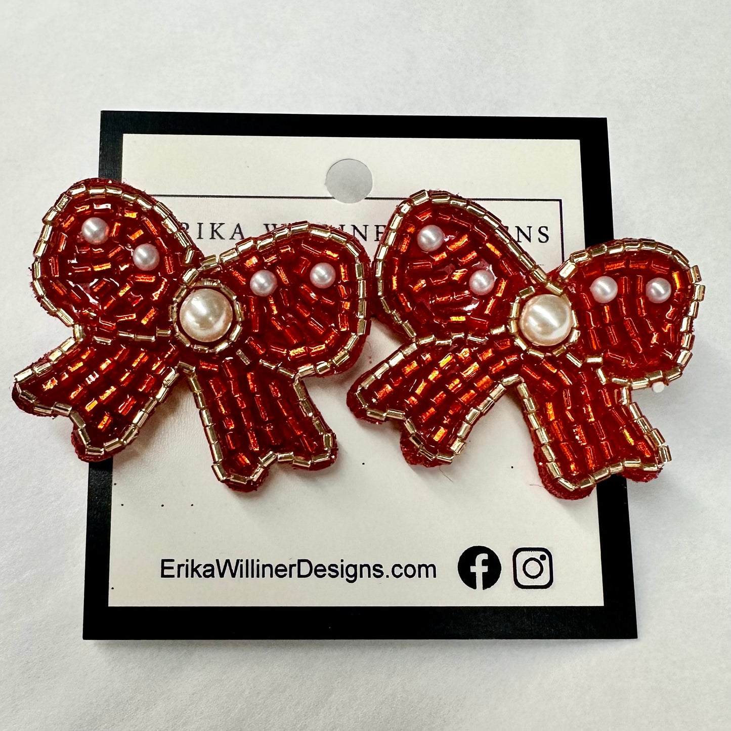 Holiday Collection Beaded Earrings | Erika Williner Designs