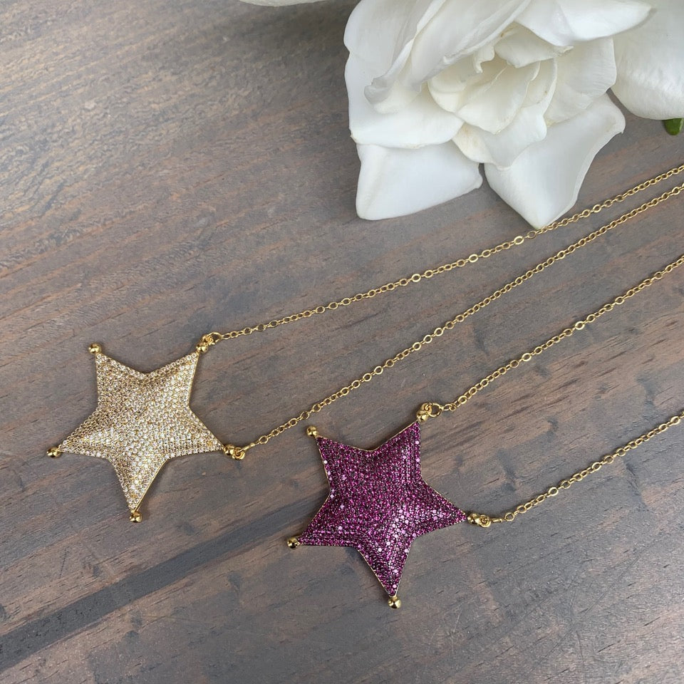 Star Pave Necklace