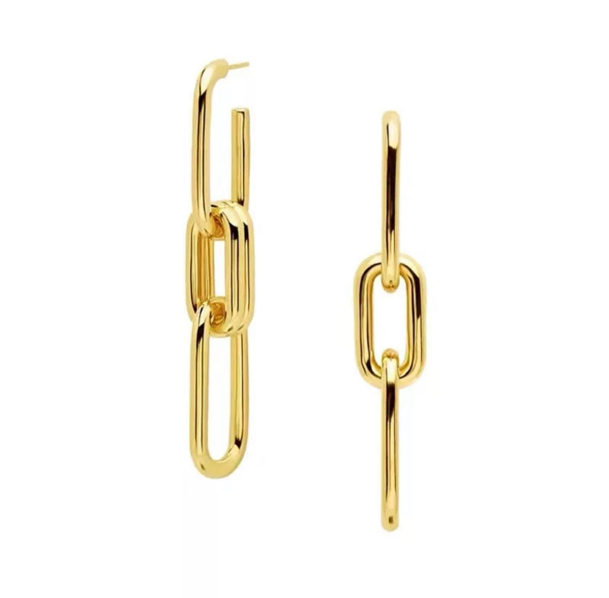 Gold Links Earrings