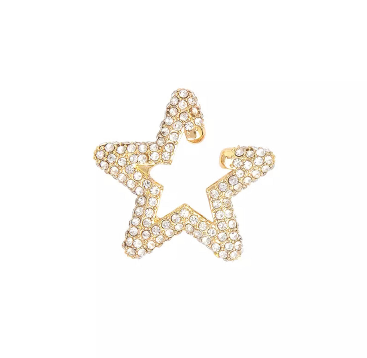 Star Ear Cuff with CZ embellishment