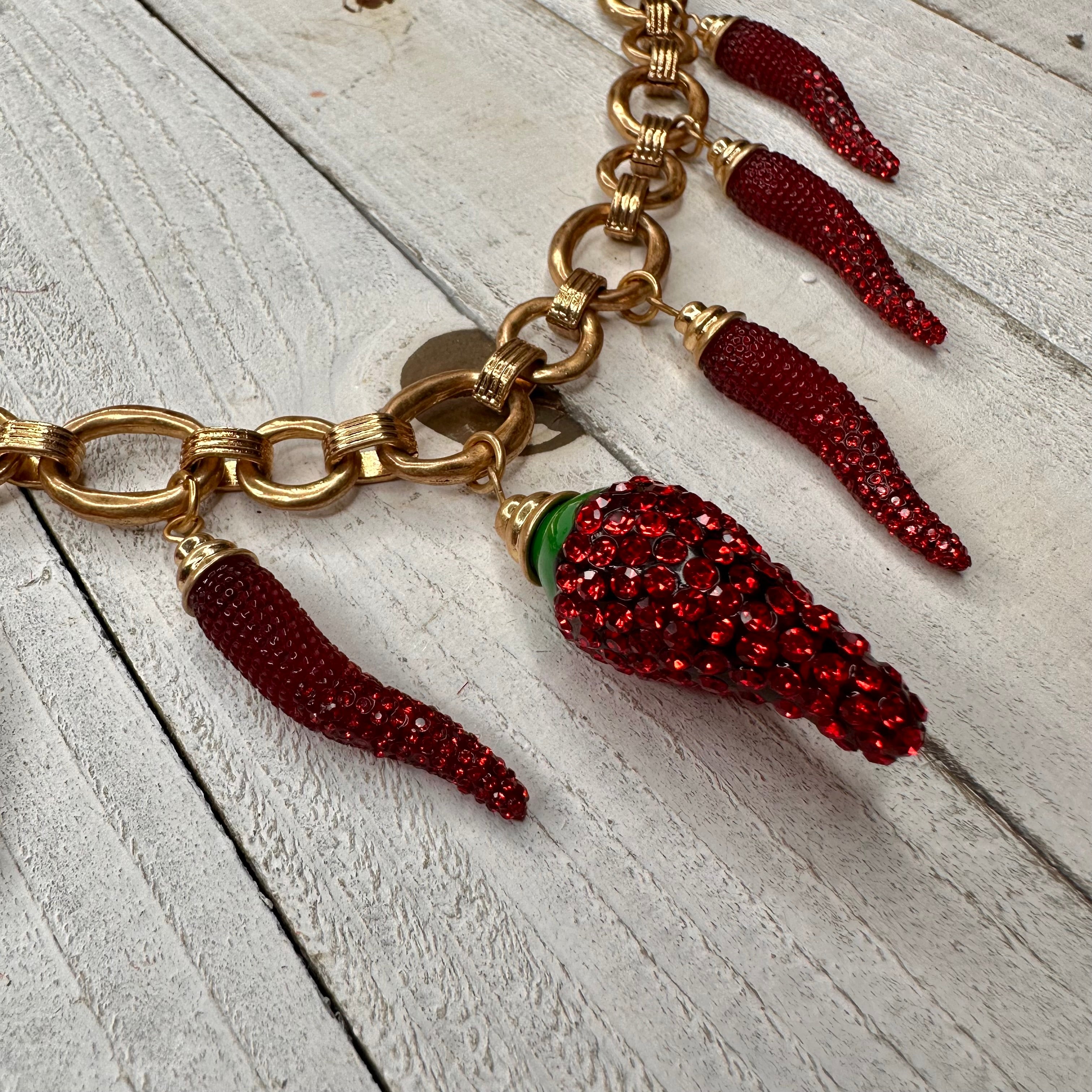 Red Chili Pepper Necklace, Red Hot Chili Pepper Spicy Jewelry Gift, N4 –  Lebua Jewelry®